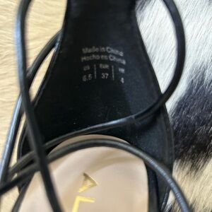 Aldo Black Strappy Heels